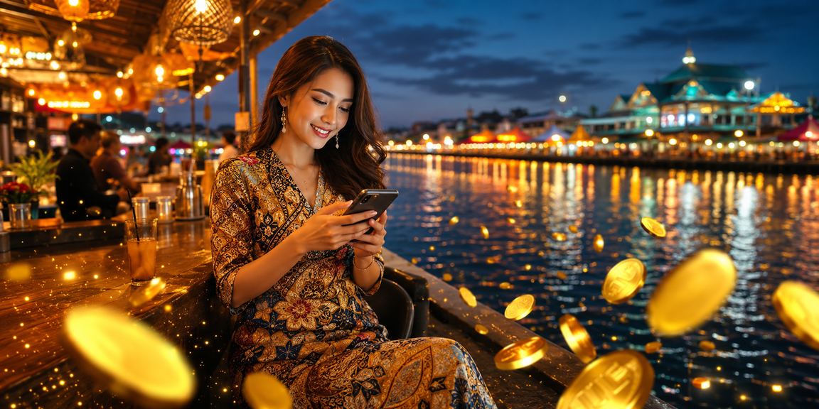 Pengguna Malaysia dengan batik menggunakan kasino mudah alih ana4488 secara selamat pada telefon pintar