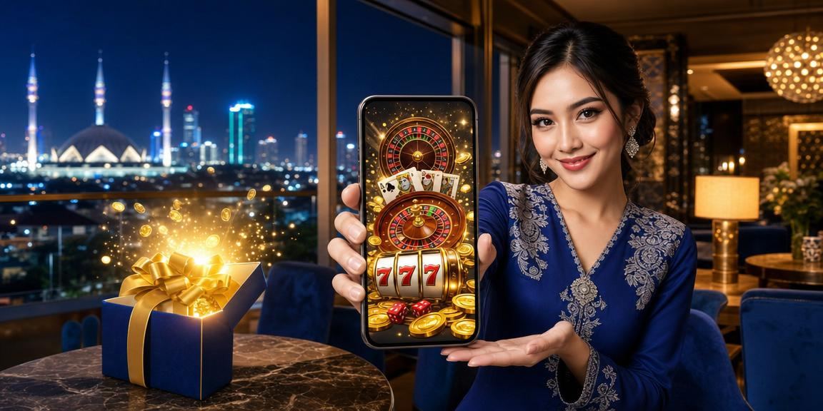 Pengguna berbaju kurung di Selangor menyemak strategi poker di aplikasi kasino ana4488
